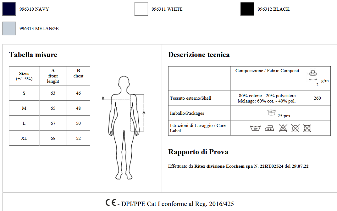 Felpa Seattle LADY TAB wht