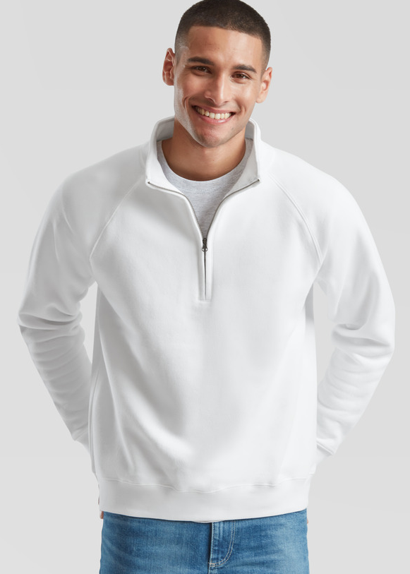 Premium Zip Neck Sweatw - Fruit of the Loom